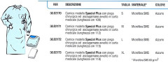 CAMICE MONOUSO OMNIA 30.D2170 SPECIAL PLUS MICROFIBRA SMS S X12 - Dental Trey
