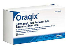 ORAQIX 25%25 MG/G GEL PERIODONTALE 20 CARTUCCE X1,7GR