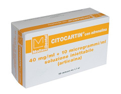 CITOCARTIN ARTICAINA 40MG/ML + 10MCG/ML ADRENALINA X50 MOLTENI
