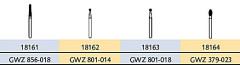 S.S.WHITE GWZ801-314-018 FG DIAM. FRESE X10