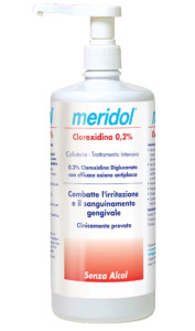COLLUTORIO CLOREX.MERIDOL 0,2% 1LT C/EROGATORE - Dental Trey