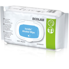 INCIDIN ALCOHOL WIPES ECOLAB X100