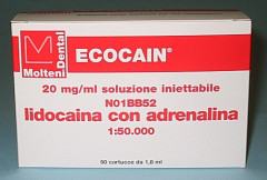 ECOCAIN 20MG/ML 1:50000 X50 MOLTENI