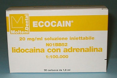 ECOCAIN 20MG/ML 1:100000X50 MOLTENI