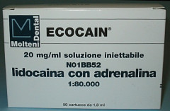 ECOCAIN 20MG/ML 1:80000 X50 MOLTENI