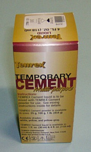 TEMREX TEMPORARY CEMENT CEMENTO LIQUIDO 118ML.