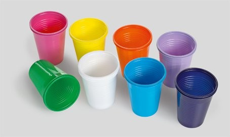 BICCHIERI SET DENTAL PLASTICA 200CC VERDE MELA X1500