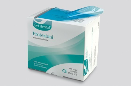 PROTEZIONI SET DENTAL ROTOLO X1200 STRAPPI COLORE BLU
