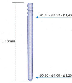 PERNI CABONPOST STANDARD 0,90MM X10