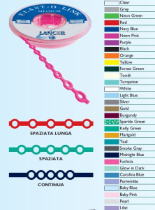 CATENELLE LANCER ELASTICHE CONTINUE COL.AZZURRE X4,5MT.