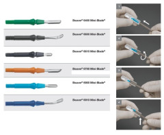 LAME BEAVER 6400 STERILI MANICO VERDE X20