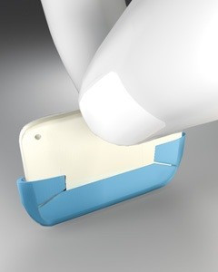 PROTEZIONI CROSSTEX X-RAY EDGE-EASE BIANCHE SMALL CM 2X3 BWEEW X300