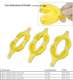 APPLICATORI FLUORO H&W MIRAFLUOR MEDIUM X50