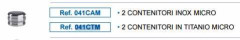 PERNI RHEIN CONTENITORI TITANIO MICRO X2 041CTM