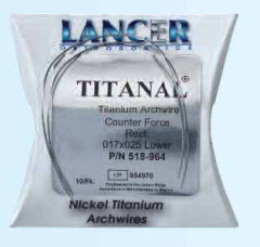 ARCHI LANCER TITANIO EUROFORM CURVA INVERSA .016X.022SEZ.RETTANG.INFX10