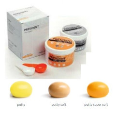 PRESIDENT THE ORIGINAL PUTTY REGUL. BARATTOLO BASE X300ML.+CATAL.X300ML - Dental Trey