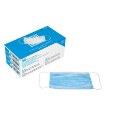 MASCHERINE ASA IIR C/ELASTICO CELESTE X50