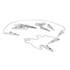 CATENELLA IN METALLO CON CLIP 10 PZ