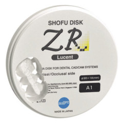 DISCHI ZR LUCENT SHOFU B1  18 MM