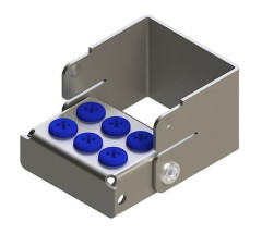 PORTAFRESE NICHROMINOX PLUG'IN 6 FORI BLU