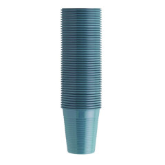 BICCHIERI MONOART PLASTICA BLU LAGUNA X100