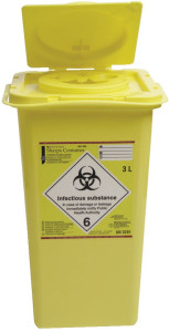 CONTENITORE PER  RIFIUTI HS 3 L X1