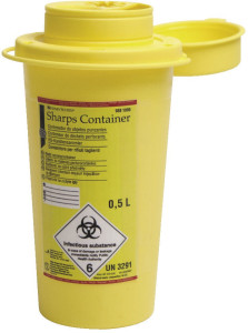 CONTENITORE PER RIFIUTI HS 0,5LX1