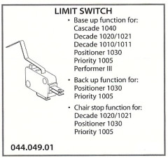 ADEC POLTRONA RIC.MICROSWITCH FINE CORSA  044.184.01