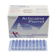 ARTICAINA 40MG/ML + 10MCG/ML  X100
