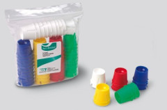 DAPPEN SET DENTAL PLASTICA COLORI ASSORTITI X50 - Dental Trey