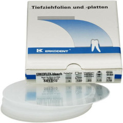 DISCHI ERKOFLEX MM.1  TONDO BLEACH TRASP. DIAM.120MM. 581310 X20
