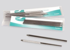 SPECCHIETTO SET DENTAL MANICO ESAGONALE LISCIO    PIENO X3