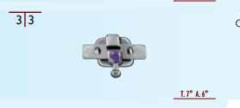 ATTACCO LANCER ALEXANDER METAL. .018 C/GANCIO CANINO INF.DX X10