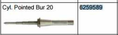 CEREC MC XL SIRONA FRESA CYLINDER 20 POINTED BUR X6 6259589