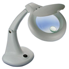 LAMPADA CON DOPPIA LENTE AD INGRANDIMENTO    COL.BIANCA