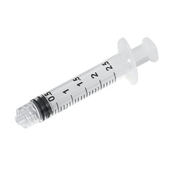 SIRINGHE STER.S/AGO LUERLOCK 2,5ML 100PZ