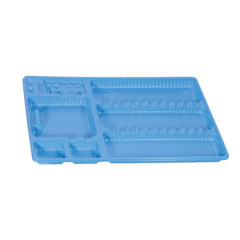 VASSOI IN PLASTICA MONOUSO AZZURRI 400PZ