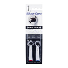 SPAZZOLINO ELETTRICO PURO SILVER CARE RIC.TESTINE CARBON X2