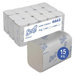 ASCIUGAMANI KIMBERLY SCOTT CONTROL 1 VELO BIANCHI   15X224PZ