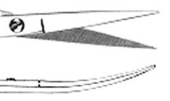 ASA FORBICI 0300-2 CURVE 12CM.