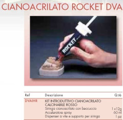 ROCKET DVA CIANOACR.CALC.ROSSO KIT
