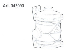 CATTANI FILTRO ANTIBATTER.HEPA H14 C/STAFFA FISS.4-6 POLTRONE 042090