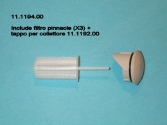 ADEC ASPIRAZ.RIC.FILTRO PINNACLE X3 +TAPPO X SING.COLLETTORE 11.1194.00